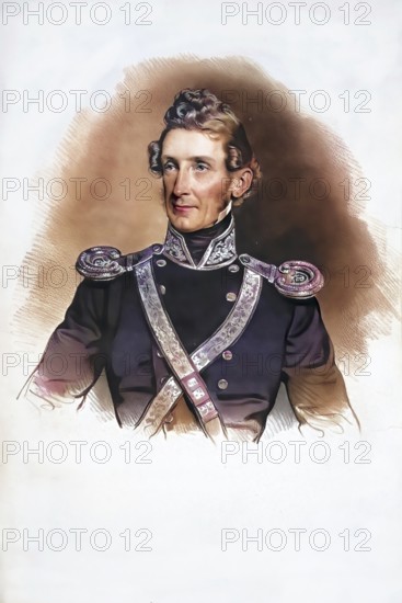 Karl Binder Reichsfreiherr von Krieglstein, Kriegelstein (1769, 1863), Chief Finance Councillor and Forest Director of Lower Austria, Historical, digitally restored reproduction from a 19th century original, Record date not stated
