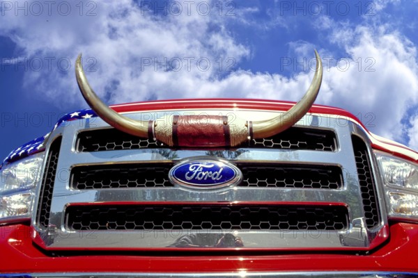 Belongs on the grille of a Ford Pick Up, New Jersey, USA