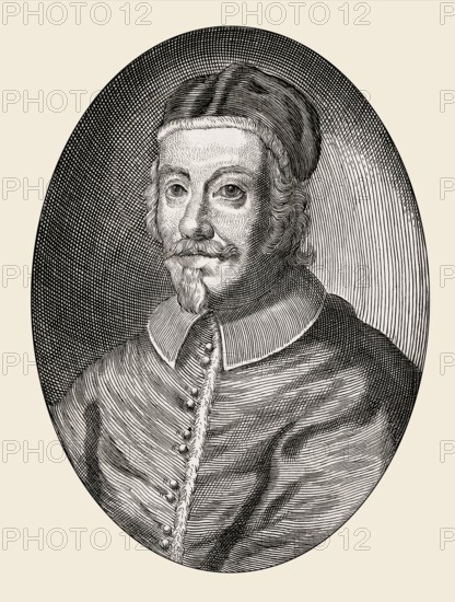 Pope Alexander VIII, Alessandro VIII, Alexandre VIII, Alejandro VIII, Pietro Vito Ottoboni, 1610 – 1691, ruler of the Papal States from 1689 until his death in 1691, digitally edited