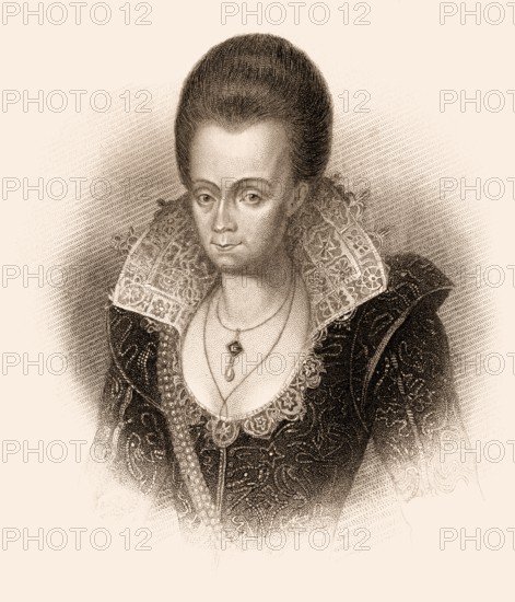 Lady Arbella Stuart or Arabella Stewart, 1575-1615, an English noblewoman, considered a possible successor to Queen Elizabeth I of England, Great Britain