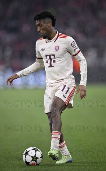 Kingsley Coman FC Bayern Munich FCB (11) Action on the ball, Champions League, Allianz Arena, Munich, Bayern, Germany