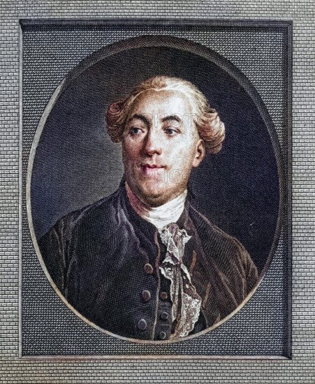 Jacques Necker, 1732-1804. French financier and statesman (born in Geneva), Photo-etching from an old print. From the book Lady Jackson's Work, 1899, Historical, digitally restored reproduction from a 19th century original, Record date not stated