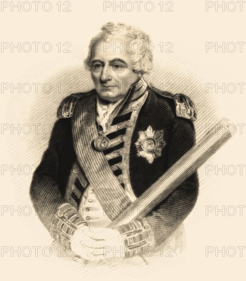 Admiral der Flotte John Jervis, 1. Graf von St. Vincent, 1735-1823, Admiral in der Königlichen Marine