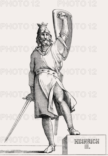 Henry III, called the Black or the Pious, Emperor of the Holy Roman Empire from 1046 to 1056