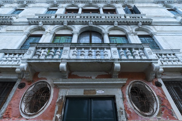 Historic palace on the canal, Venice, Veneto, Italy