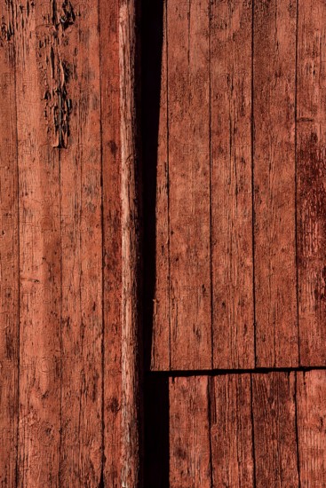 Detail of an old wheathered door