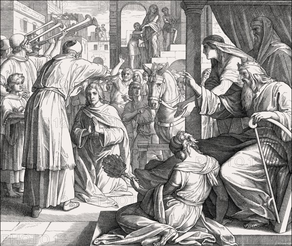 The coronation of Solomon, Old Testament, by Julius Schnorr von Carolsfeld