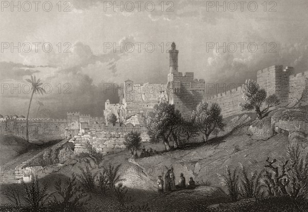 The Jebusite fortress Zion, Jerusalem