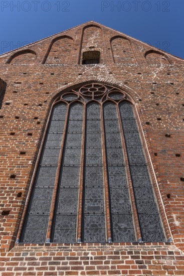 Church window of the former monastery church, 13th century, Rehna, Mecklneburg-Vorpommern, Germany