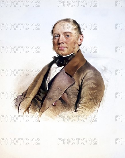 Carl von Scheuchenstuel, from 1856 Baron von Scheuchenstuel, (born 28 October 1792 in Schwarzenbach, Carinthia, died 21 July 1867 in Salzburg) was an Austrian mining official, Historical, digitally restored reproduction from a 19th century original, Record date not stated