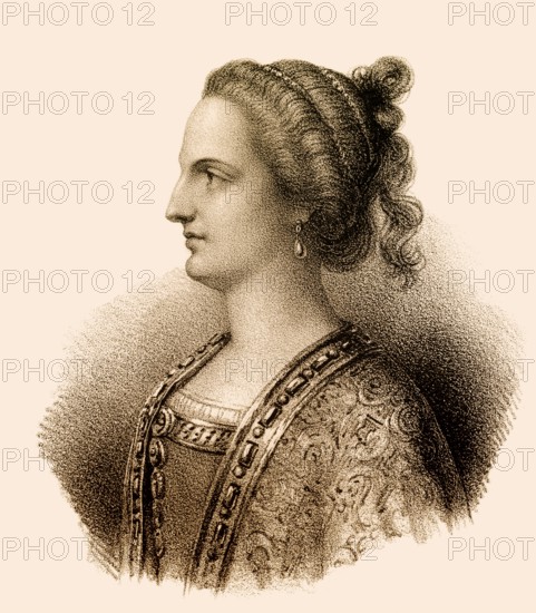 Gisèle or Giselle, 715-755, wife to Childeric III, Childerich III., c. 717- c. 754, Merovingian king of the Franks