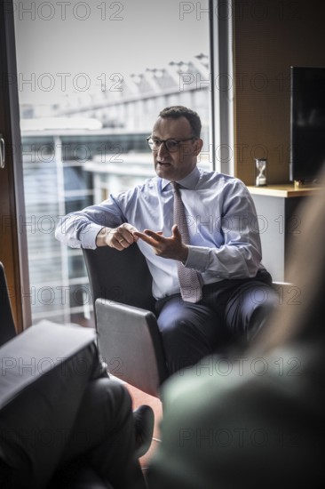 Jens Spahn (Member of the Bundestag, CDU) on 21 February 2024 at the Jakob-Kaiser-Haus at the German Bundestag