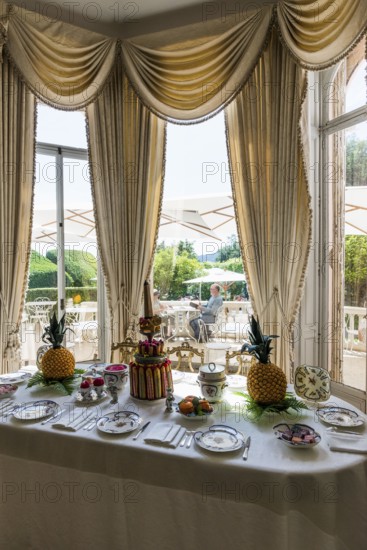 Interior view, Villa Ephrussi de Rothschild, Saint-Jean-Cap-Ferrat, Cap Ferrat, Alpes Maritimes, Provence Alpes Cote d'Azur, French Riviera, South of France, France