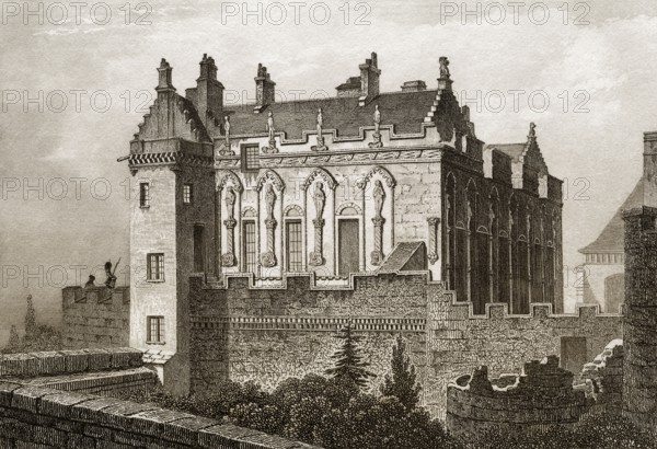 Stirling Castle, Stirling, Schottland, 19. Jahrhundert