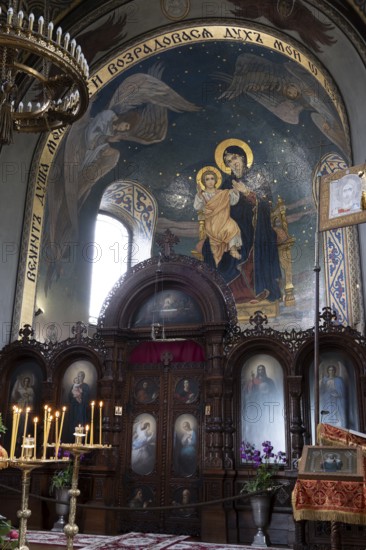 Interior, Russian Chapel, Mathildenhöhe Darmstadt, UNESCO World Heritage Site, Germany