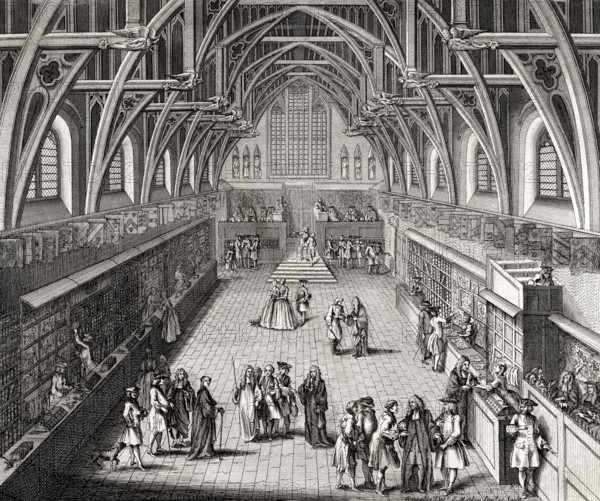Interior of Westminster Hall, c. 1750
