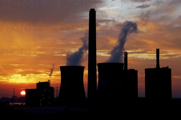 Power plant Duisburg-Huckingen, Federal Republic of Germany, Gaskraftwerk, Duisburg, North Rhine-Westphalia, Federal Republic of Germany