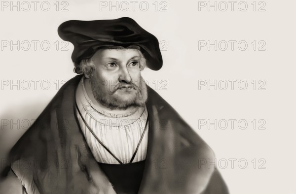 Frederick III or Frederick the Wise, 1463 - 1525, Prince-elector of Saxony, digitally edited, Friedrich III. oder Friedrich der Weise, 1463 - 1525, Kurfürst von Sachsen