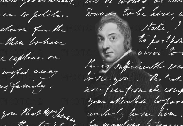 Edward Jenner, 1749-1823, English physician and scientist, digitally restored, handwritten letter