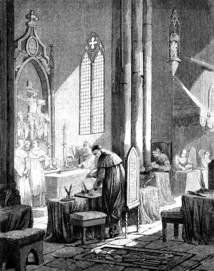 The scrutiny phase to elect a new Pope, papal conclave