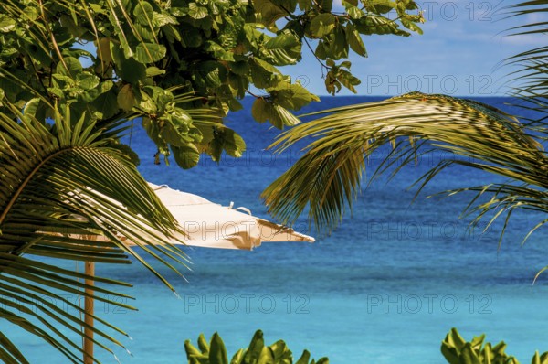 Petit Anse Beach at the Four Seasons Resort, Mahe, Republic of Seychelles, Indian Ocean