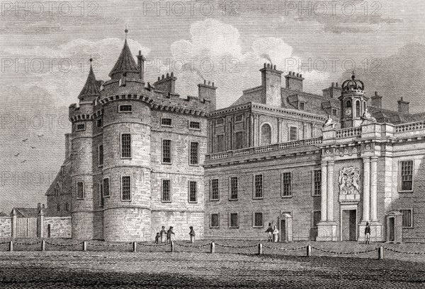 Holyrood Palace, Edinburgh, Scotland, 19th century, Views in Edinburgh by J. & H. S. Storer