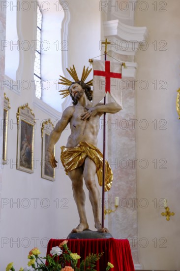 Christ Resurrection, Easter, Franz Xaver Parish Church, Thyrnau, Bavarian Forest, Lower Bavaria, Bavaria, Germany