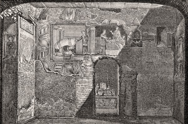 Legend of Saint Libertine, eight century, Basilica of Saint Clement, Rome, Italy