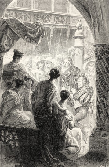 Helen and Faust, third act, Faust II, Johann Wolfgang von Goethe