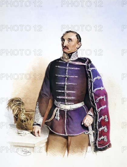 Johann Karl Umlauff von Frankwell (1796-1861), civil servant, President of the Higher Regional Court, music lover, Historical, digitally restored reproduction from a 19th century original, Record date not stated