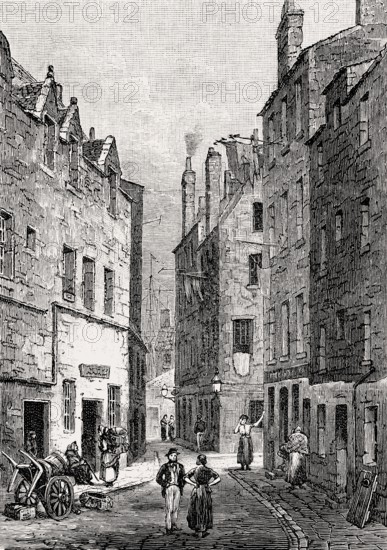 Queen Street, Edinburgh, Scotland, 19th century