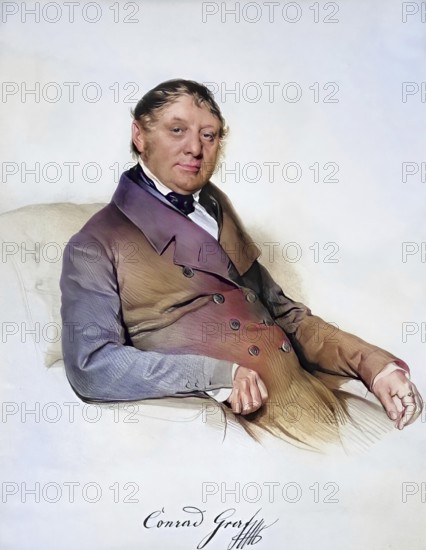 Konrad Graf (1782-1851), German, Austrian piano maker, Historic, digitally restored reproduction from a 19th century original, Record date not stated