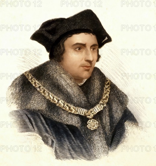 Thomas Morus or More, 1478 - 1535, an English statesman, humanist writer and a saint and martyr of the Roman Catholic Church