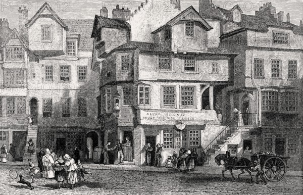 John Knox House, a historic house in Edinburgh, Scotland, 18th century