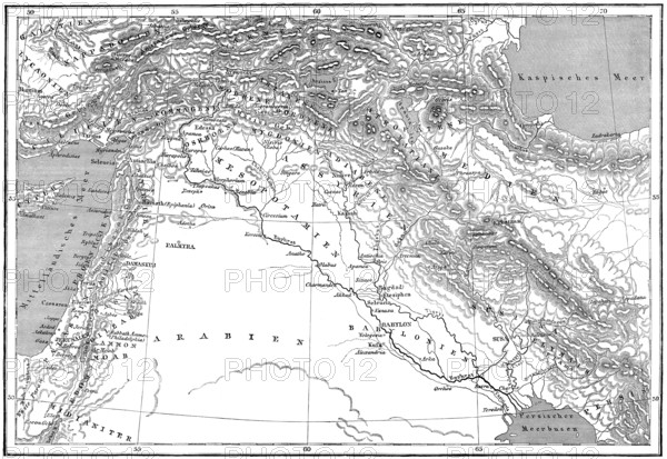 Map of ancient Middle-East