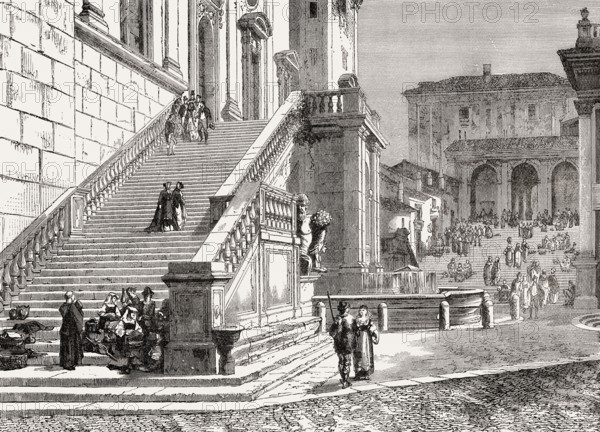 Palazzo Senatorio, Rome, Italy, 19th Century