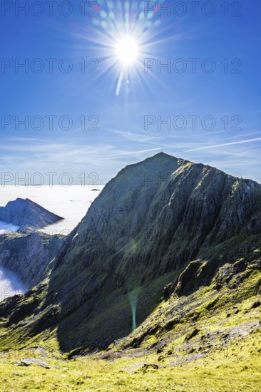 Snowdon Massif, Snowdon Range, Snowdonia, North Wales, UK