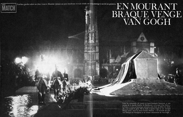 Paris Match n° 753 du 14 septembre 1963, reportage sur la vie et la mort de Braque