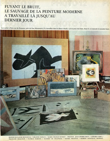 Paris Match n° 753 du 14 septembre 1963, reportage sur la vie et la mort de Braque