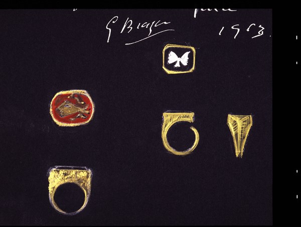 Braque, Gouache, Projet de bijoux