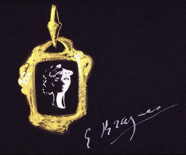 Braque, Projet de bijou (Perséphone)