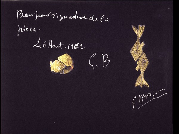 Braque, Projet de bijou