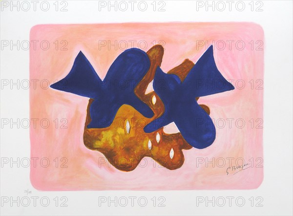 Braque, Les Oiseaux bleus (The Blue Birds)