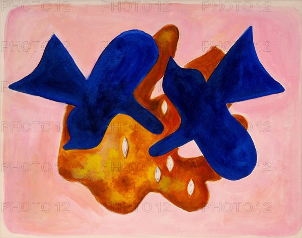 Braque, Les Oiseaux bleus (The Blue Birds)