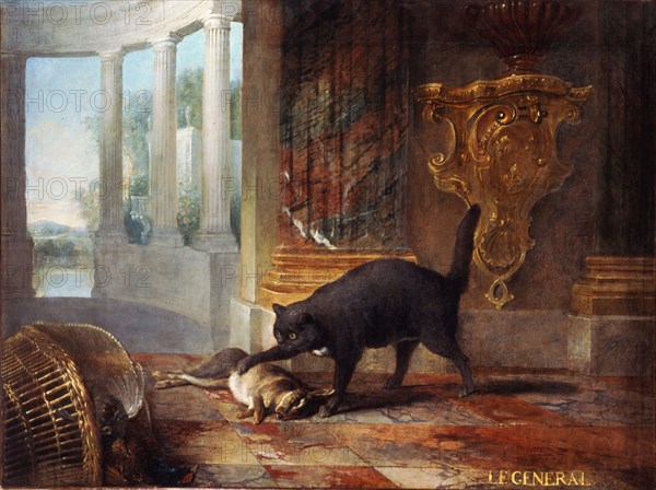 Oudry, "Le chat Le Général"