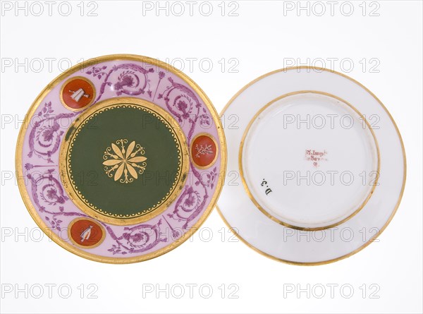 Saucers from a crockery set belonging empress Joséphine