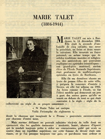 Register of the French Women's Union dedicated to heroic women who died for France