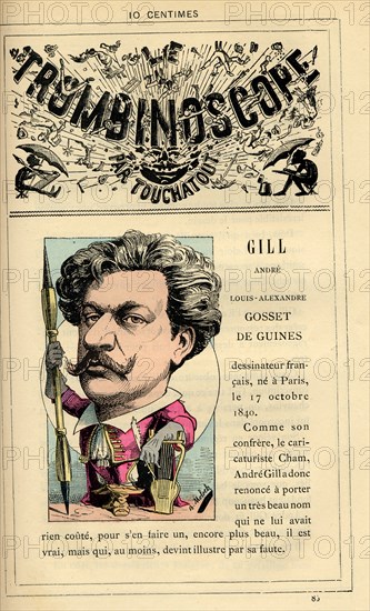 Caricature d'André Gill, in : "Le Trombinoscope"