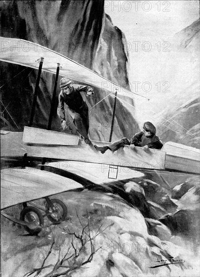 Bregi's airplane accident in the Moroccan mountains in the magazine "Je sais tout"