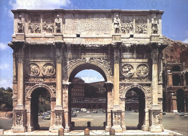 The Arch of Constantine of the Roman Forum in Rome